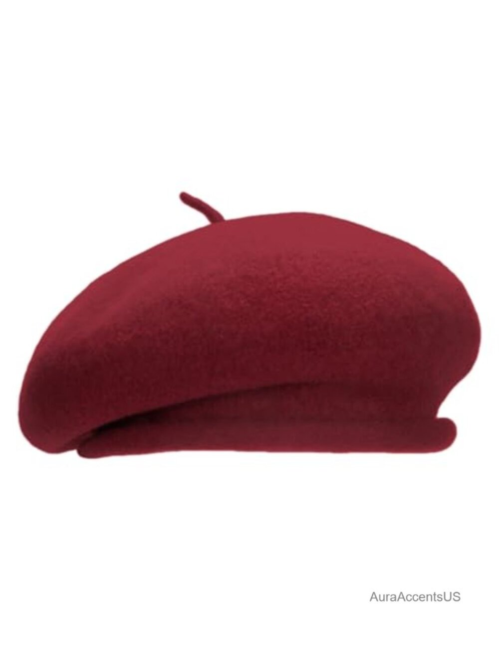 100% Wool Beret Hat with Adjustable Headband